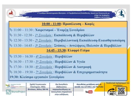 Πρόγραμμα Συνεδρίου