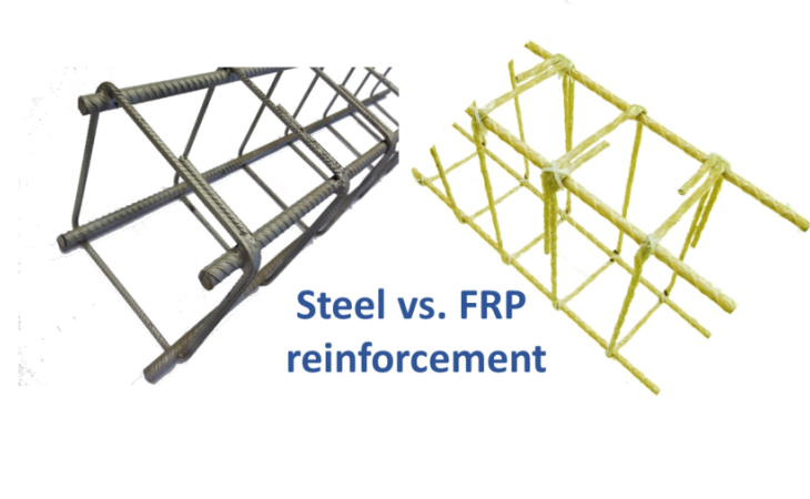Use of FRP as internal shear reinforcement of concrete elements