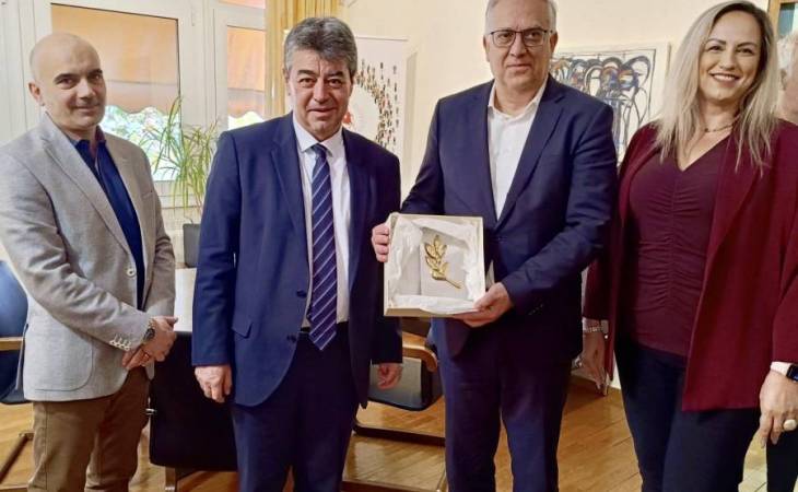 Συνάντηση του ΥΠΑΝ Τ. Θεοδωρικάκου με τον Πρύτανη Χ. Μπιλλίνη στο Πανεπιστήμιο Θεσσαλίας